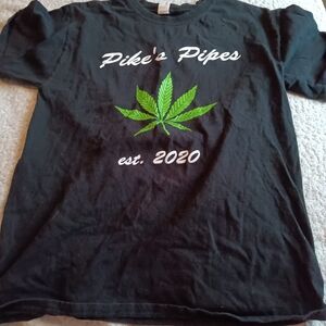 Hanes Black Tee with Custom Ink Design